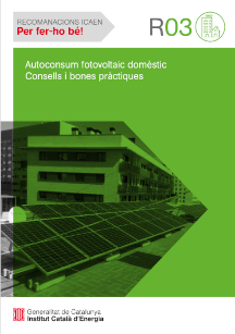 Autoconsum fotovoltaic domèstic Consells i bones pràctiques